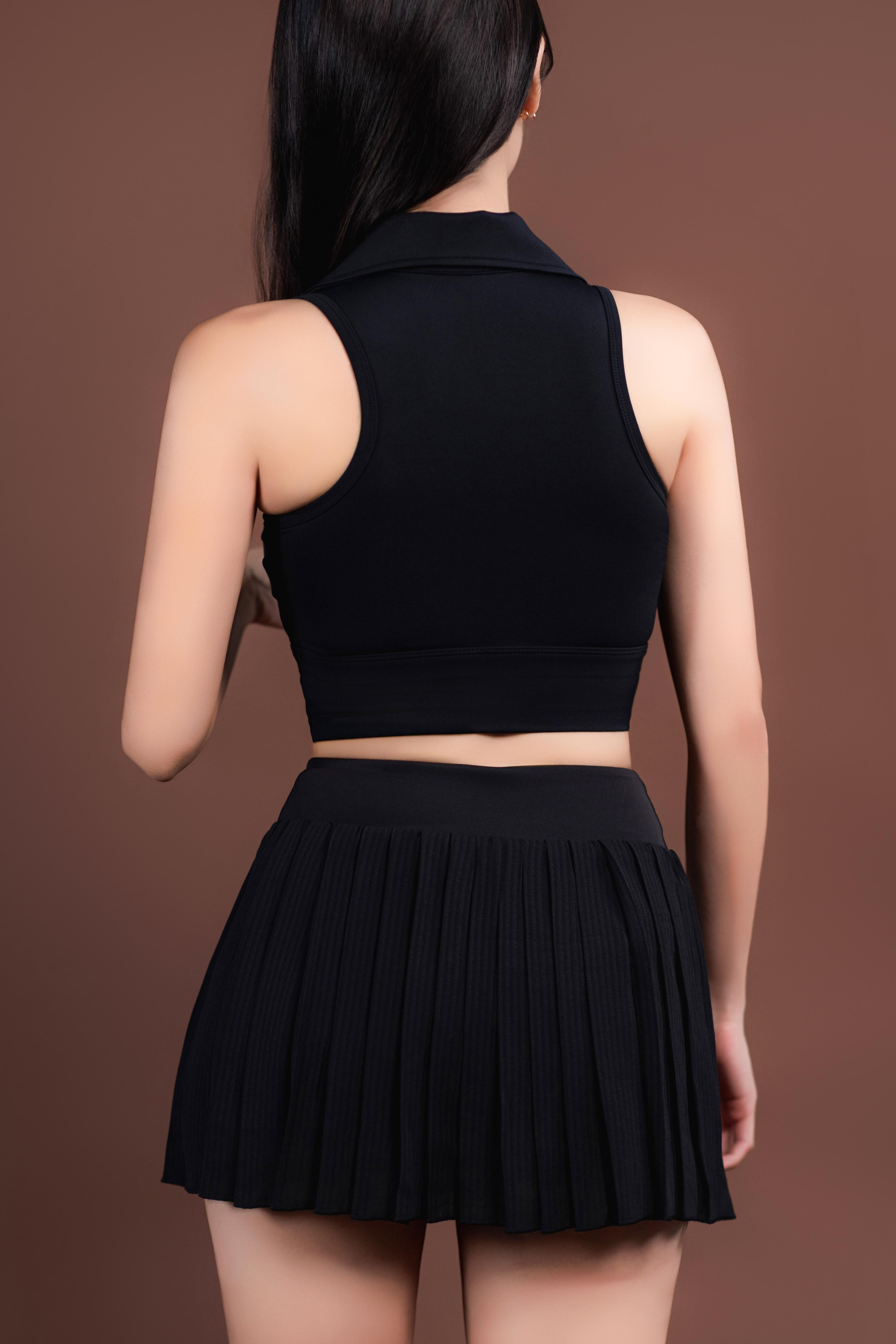 POPPY CROP TOP – BLACK