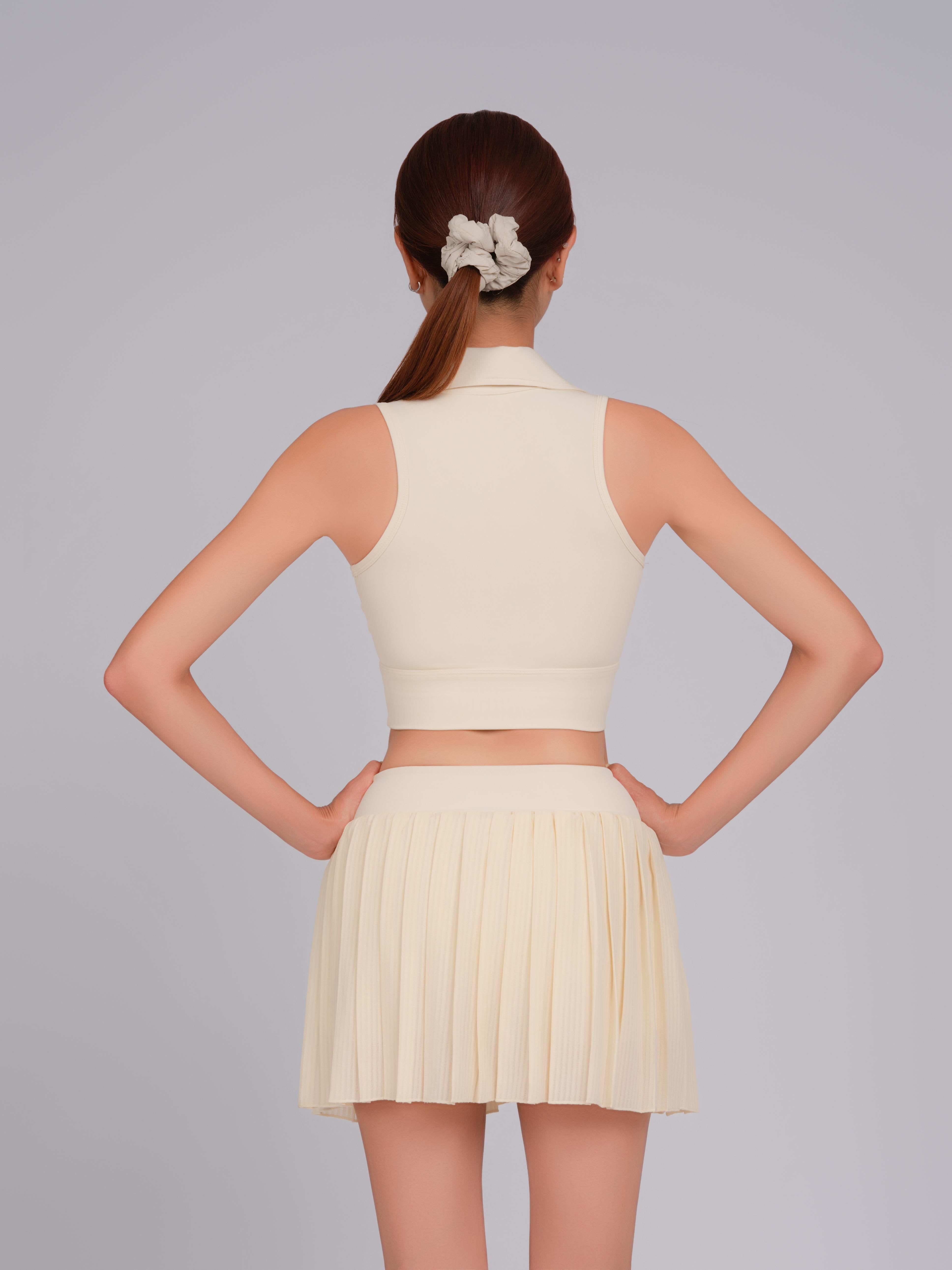 POPPY CROP TOP – PASTEL YELLOW