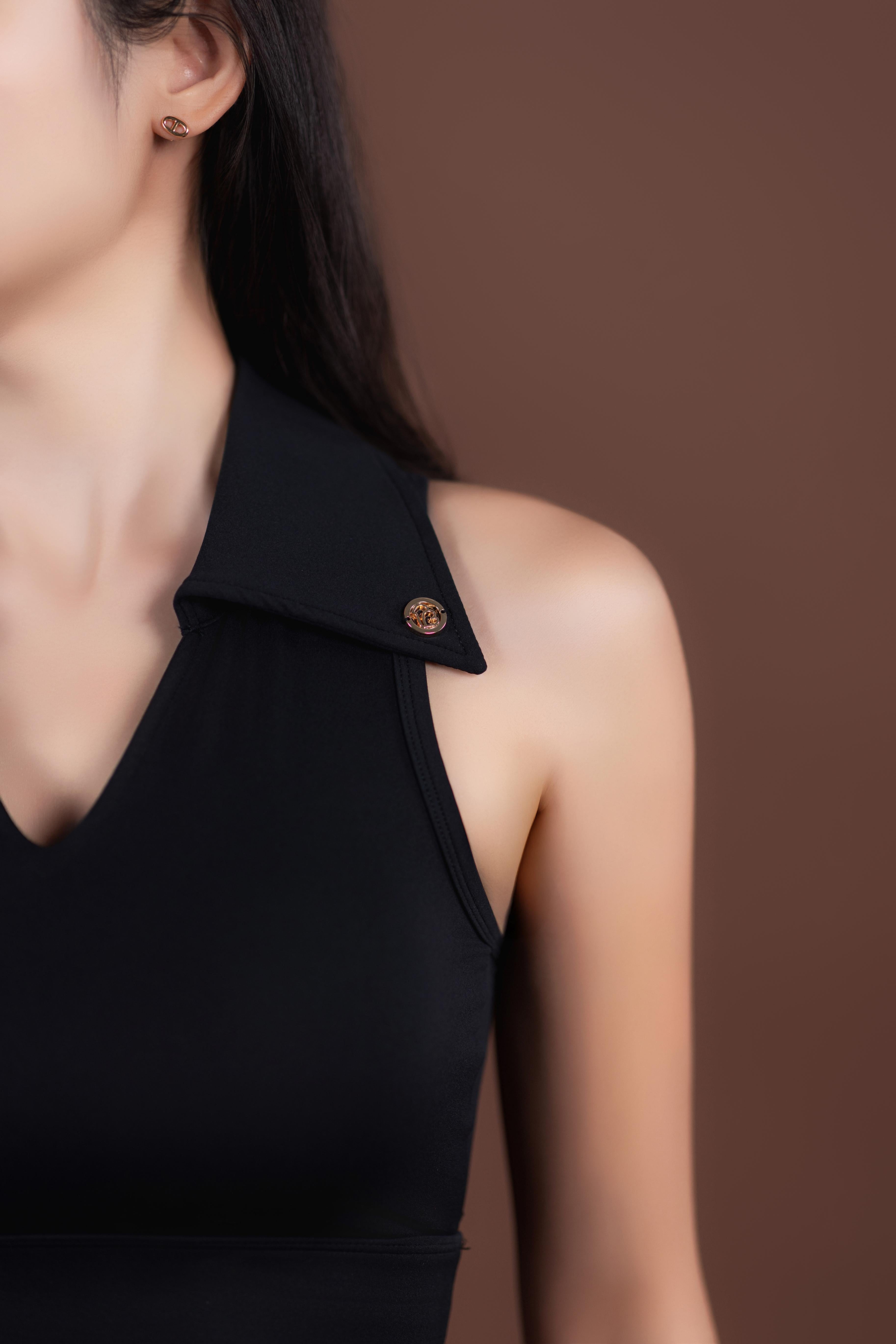 POPPY CROP TOP – BLACK