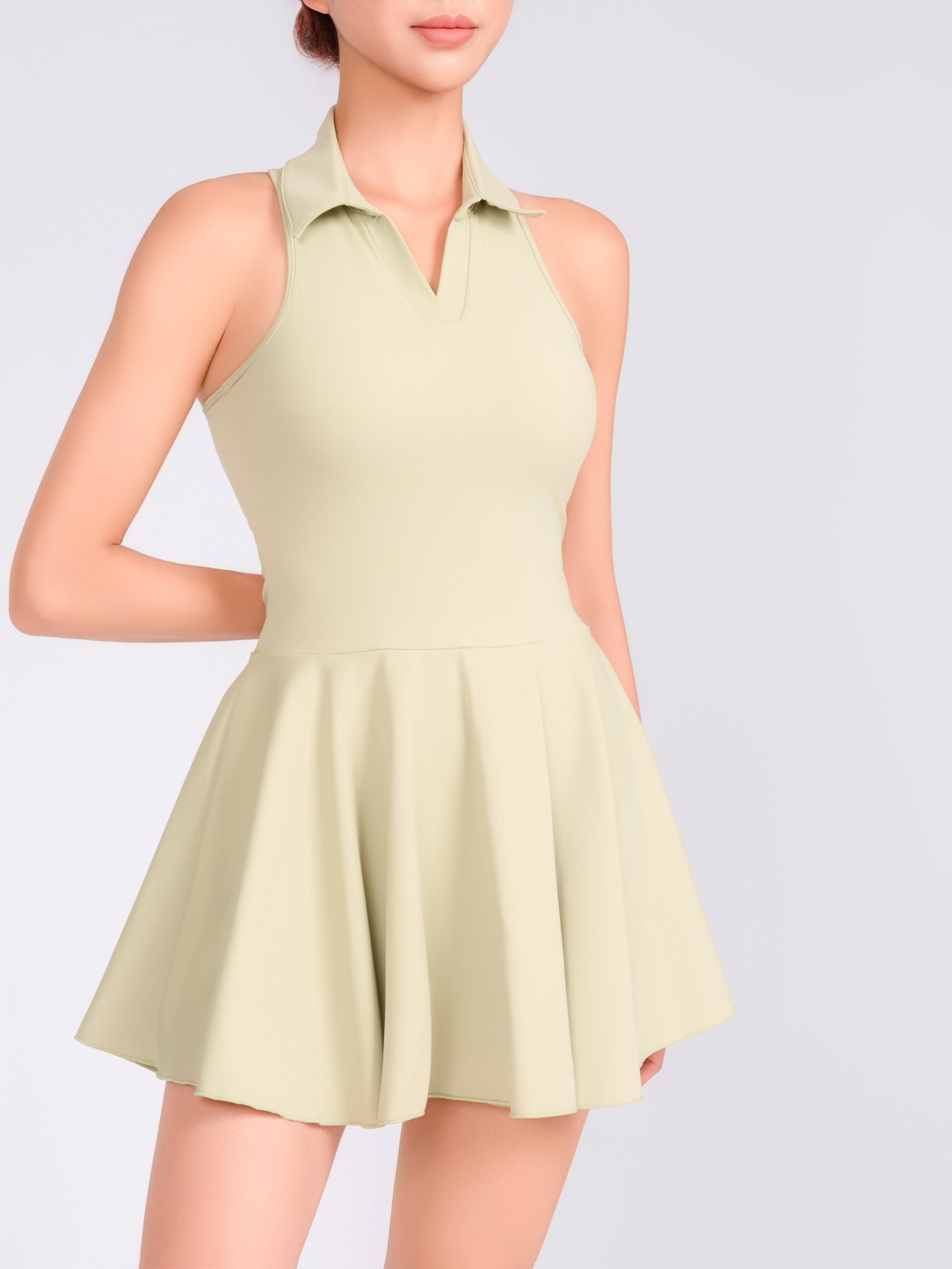 ELLE FLARE DRESS – GREEN