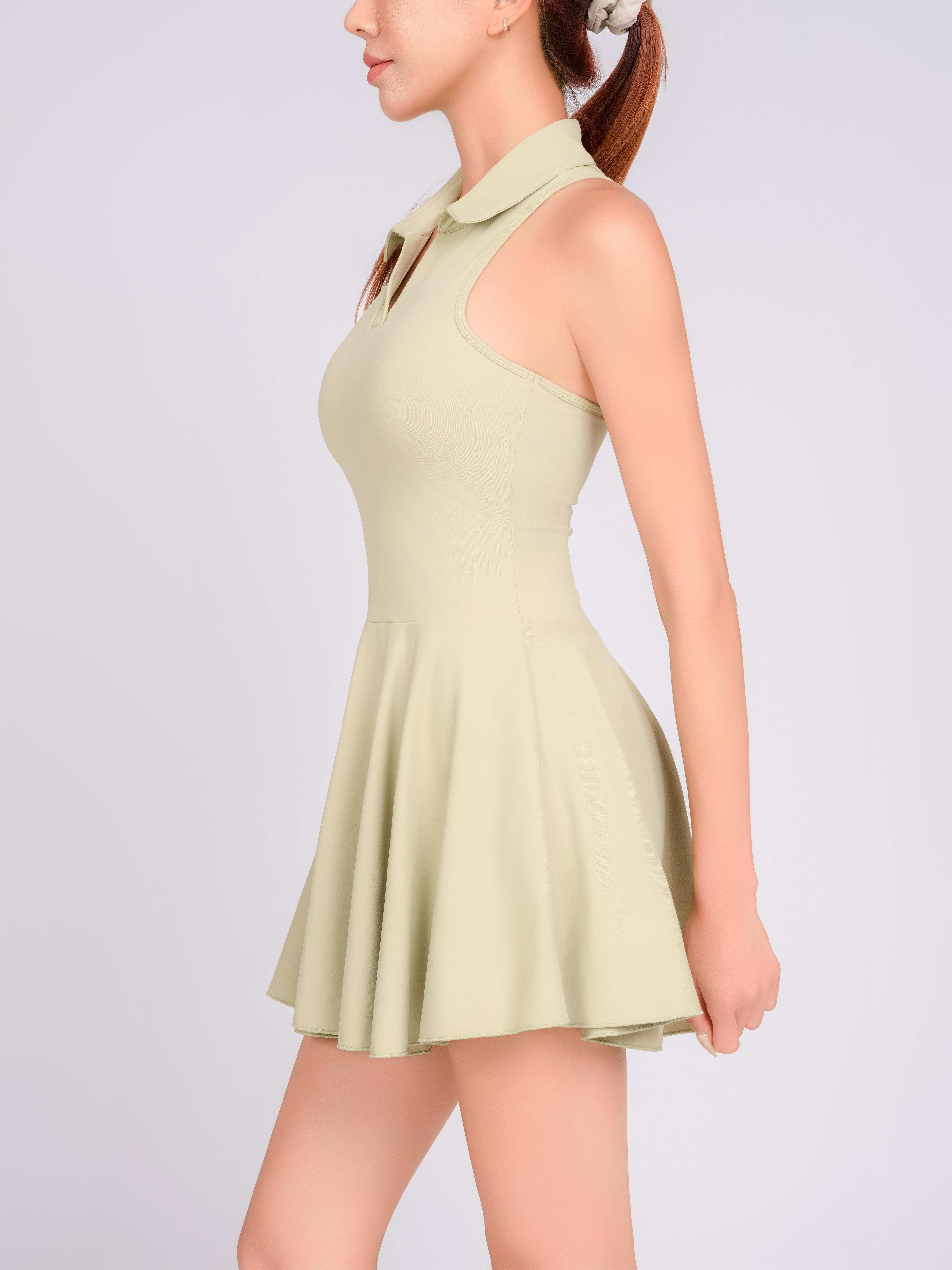 ELLE FLARE DRESS – GREEN