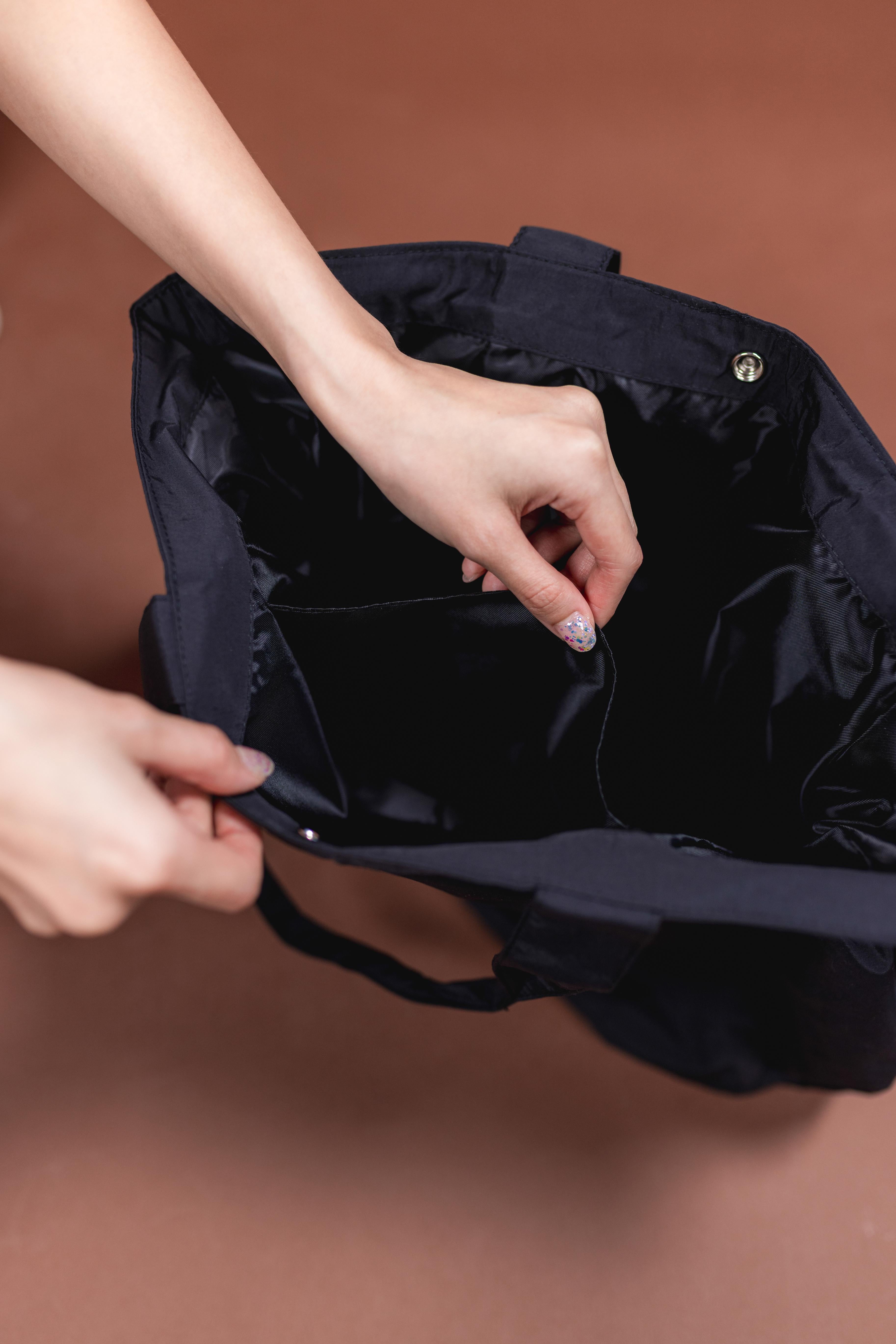 BIRDIE SHOPPER BAG : BLACK