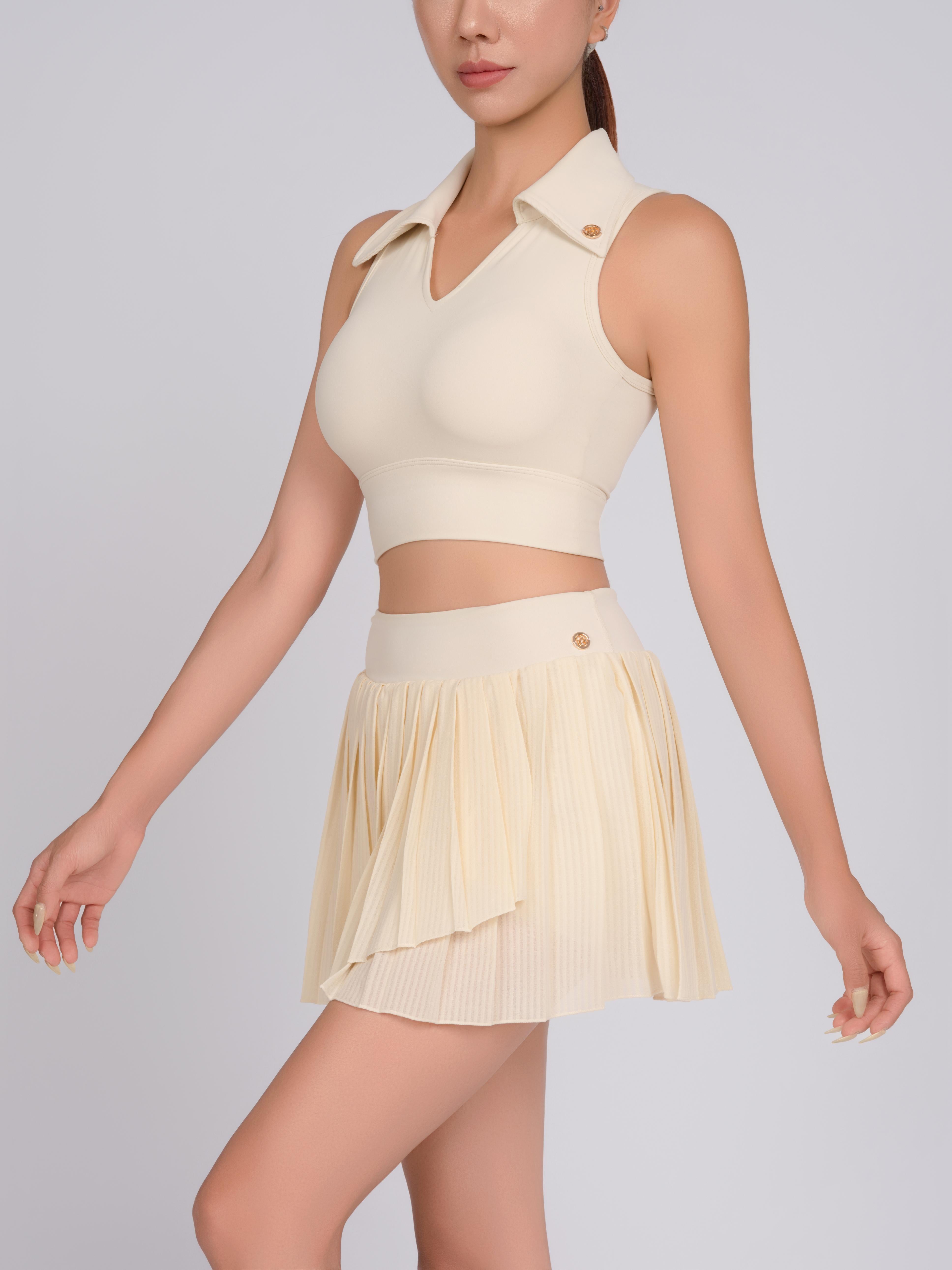 POPPY CHIFFON SKIRT – PASTEL YELLOW